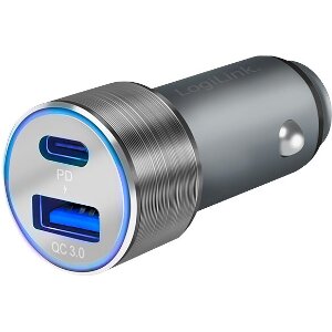 LOGILINK PA0252 USB CAR CHARGER 1X USB-C PD 1X USB-A QC 36W