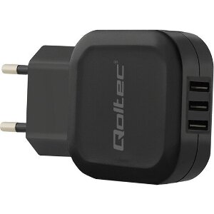 QOLTEC 50191 CHARGER 17W 5V 3.4A 3XUSB