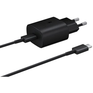 SAMSUNG TRAVEL CHARGER EP-TA800XB 25WATT USB TYPE-C 1M BLACK