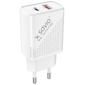 SAVIO LA-04 WALL USB CHARGER QUICK CHARGE POWER DELIVERY 3.0 18W