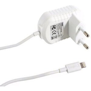 TRAVEL CHARGER LOGIC 3 LIGHTNING CABLE 2.4A WHITE