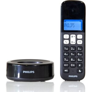 PHILIPS D1611B/GRS ΑΣΥΡΜΑΤΟ ΤΗΛΕΦΩΝΟ ΜΑΥΡΟ