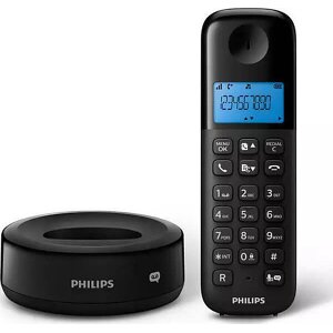 PHILIPS D1651B/GRS ΑΣΥΡΜΑΤΟ ΤΗΛΕΦΩΝΟ ΜΕ ΤΗΛΕΦΩΝΗΤΗ ΦΩΤΙΖΟΜΕΝΗ ΟΘΟΝΗ ΜΑΥΡΟ GR