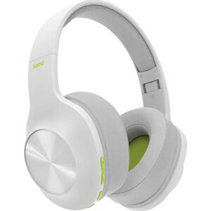 HAMA184101 SPIRIT CALYPSO HEADPHONES OVEREAR BASS BOOST FOLDABLE WHITE