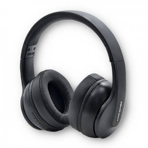 QOLTEC SOUNDMASTERS WIRELESS HEADPHONES WITH MICROPHONE BT 5.0 AB BLACK