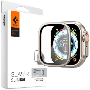 SPIGEN GLASS TR SLIM PRO 1 PACK TITANIUM FOR APPLE WATCH ULTRA 2/ULTRA 49MM