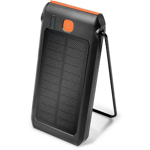 LOGILINK PA0273 SOLAR POWER BANK 10000MAH FLASHLIGHT, 2X USB-A QC 1X USB-C PD