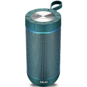 AKAI ABTSW-60 ΤΙΡΚΟΥΑΖ ΦΟΡΗΤΟ ΑΔΙΑΒΡΟΧΟ ΗΧΕΙΟ BLUETOOTH ΜΕ ΥΦΑΣΜΑ AWS AUX-IN ΚΑΙ HANDSFREE 20W RMS