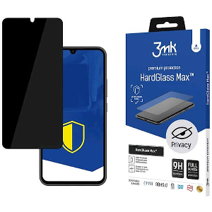 3MK HARDGLASS MAX PRIVACY FOR IPHONE 15 PRO 6.1 BLACK
