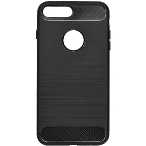 FORCELL CARBON BACK COVER CASE FOR IPHONE SE 2020 BLACK