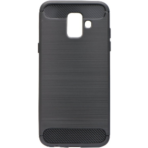 FORCELL CARBON BACK COVER CASE FOR SAMSUNG GALAXY A6 BLACK