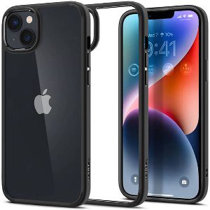 SPIGEN CRYSTAL HYBRID MATTE BLACK FOR IPHONE 14 PLUS