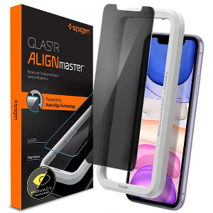 SPIGEN GLASS ALIGNMASTER PRIVACY 1 PACK FOR IPHONE 11