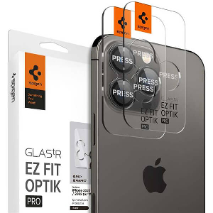 SPIGEN GLASS EZ FIT OPTIK PRO 2 PACK BLACK FOR IPHONE 14 PRO/IPHONE 14 PRO MAX