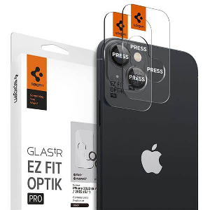 SPIGEN GLASS EZ FIT OPTIK PRO 2 PACK BLACK FOR IPHONE 14/IPHONE 14 PLUS