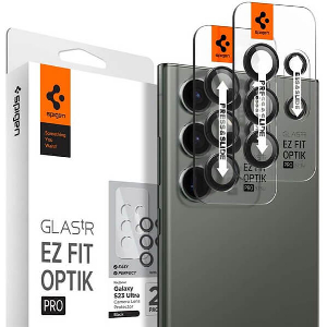 SPIGEN GLASS EZ FIT OPTIK PRO 2 PACK BLACK FOR SAMSUNG GALAXY S23 ULTRA