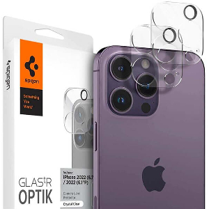 SPIGEN GLASS OPTIK 2 PACK CLEAR FOR IPHONE 14 PRO/IPHONE 14 PRO MAX