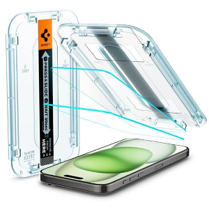 SPIGEN GLASS TR EZ FIT 2 PACK TRANSPARENCY FOR IPHONE 15 PLUS