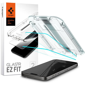 SPIGEN GLASS TR EZ FIT 2 PACK TRANSPARENCY FOR IPHONE 15 PRO