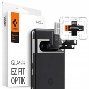 SPIGEN GLASS TR EZ FIT OPTIK BLACK 2 PACK FOR GOOGLE PIXEL 8