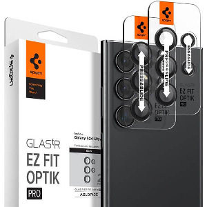 SPIGEN GLASS TR EZ FIT OPTIK PRO 2 PACK BLACK FOR SAMSUNG GALAXY S24 ULTRA