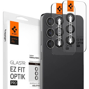 SPIGEN GLASS TR EZ FIT OPTIK PRO 2 PACK BLACK FOR SAMSUNG GALAXY S24+