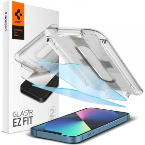 SPIGEN GLASS TR EZ FIT TRANSPARENCY SENSOR OPEN (ANTI-BLUELIGHT/2P) IPHONE 14/13 PRO/13