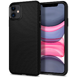 SPIGEN LIQUID AIR BACK COVER CASE FOR APPLE IPHONE 11 ( 6.1 ) MATTE BLACK
