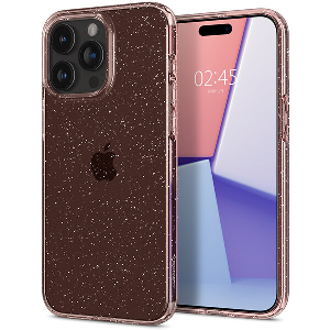 SPIGEN LIQUID CRYSTAL GLITTER ROSE QUARTZ FOR IPHONE 15 PRO