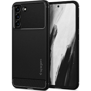 SPIGEN RUGGED ARMOR BLACK FOR GALAXY S21 FE 5G