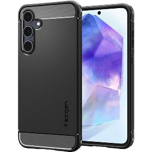 SPIGEN RUGGED ARMOR MATTE BLACK FOR SAMSUNG GALAXY A55