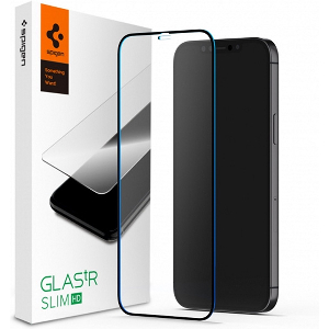 SPIGEN TEMPERED GLASS FC FOR IPHONE 12 PRO MAX BLACK