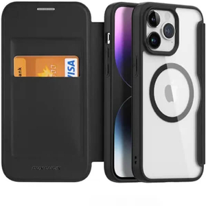 DUX DUCIS SKIN X PRO FOLIO CASE WITH MAGSAFE FOR APPLE IPHONE 15 PRO MAX BLACK