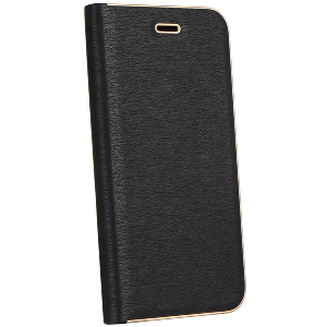FORCELL LUNA BOOK FLIP CASE GOLD FOR SAMSUNG GALAXY S9 BLACK