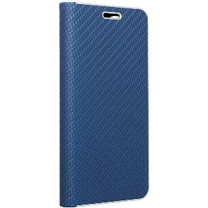FORCELL LUNA CARBON FLIP CASE FOR HUAWEI P SMART 2019 BLUE