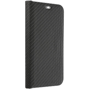 FORCELL LUNA CARBON FLIP CASE FOR XIAOMI REDMI NOTE 10 5G BLACK