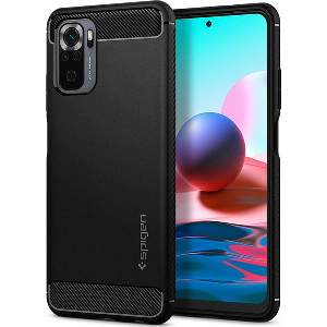 SPIGEN RUGGED ARMOR BLACK FOR XIAOMI REDMI NOTE 10/10S