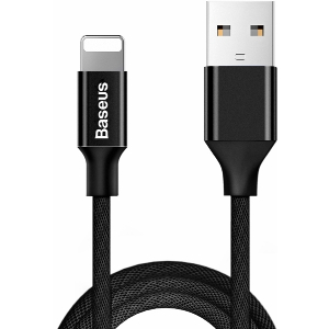 BASEUS CABLE YIVEN LIGHTNING 8-PIN 2A 1.8M BLACK