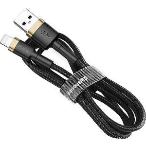 BASEUS CAFULE CABLE USB FOR LIGHTNING 2.4A 1M GOLD BLACK