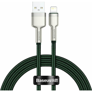 BASEUS CAFULE CABLE USB LIGHTNING 2.4A 1M GREEN