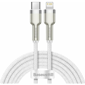 BASEUS CAFULE CABLE TYPE-C TO LIGHTNING 20W 2M WHITE