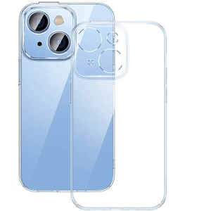 BASEUS CRYSTAL TRANSPARENT CASE AND TEMPERED GLASS SET IPHONE 14 PLUS