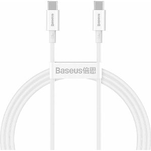 BASEUS SUPERIOR SERIES TYPE-C TO TYPE-C PD 100W 1M WHITE