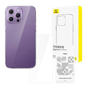 BASEUS IPHONE 14 PRO CLEAR CASE + TEMPERED GLASS