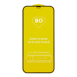 TEMPERED GLASS 9D IPHONE 12 PRO MAX 6.7 BLACK FRAME