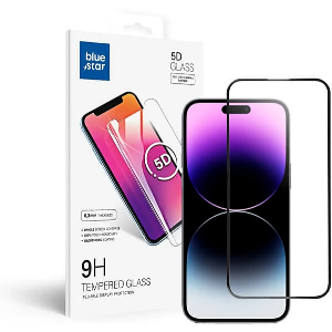 BLUE STAR TEMPERED GLASS FOR APPLE IPHONE 14 PRO MAX 5D FULL COVER BLACK