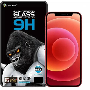 X-ONE FULL COVER EXTRA STRONG MATTE FOR IPHONE 14 PRO TEMPERED GLASS 9H