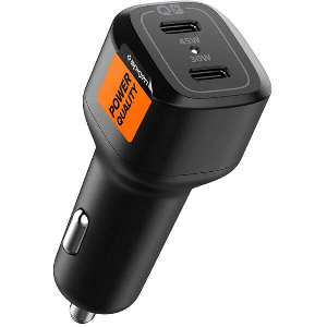 SPIGEN ARCSTATION CAR CHARGER PC2200 2-PORT/USB-C PD3.0 PPS 45W/USB-C PD3.0 30W PPS 25W/TOTAL 75W