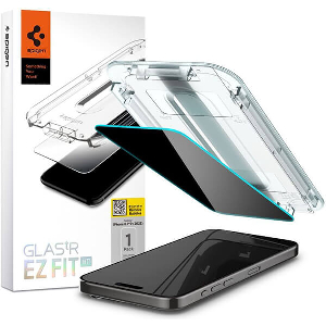 SPIGEN GLASS TR EZ FIT HD PRIVACY 1 PACK FOR IPHONE 15 PRO MAX