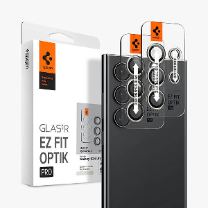 SPIGEN GLASS TR EZ FIT OPTIK PRO 2 PACK GRAY FOR SAMSUNG GALAXY S24 ULTRA